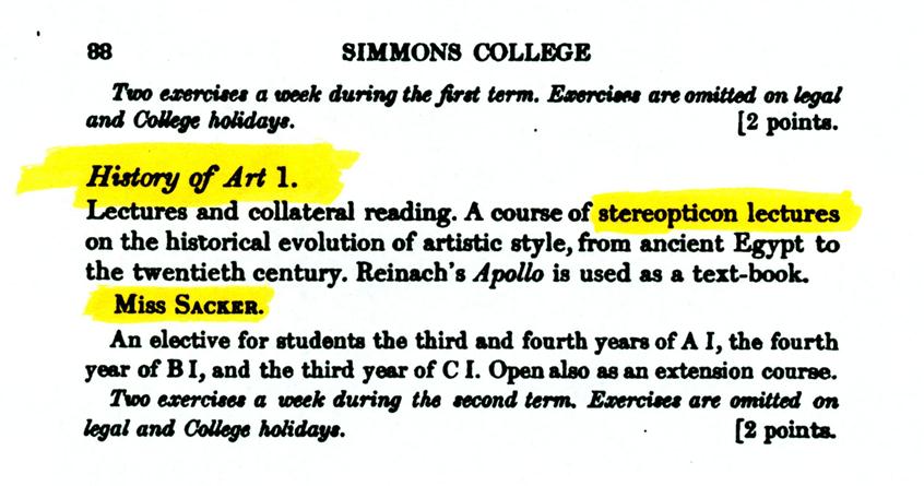 Simmons art history